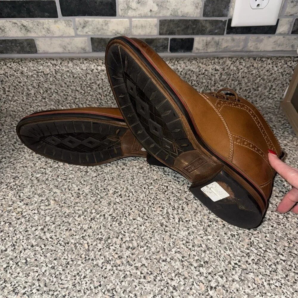 Men's‎ Bostonian Wedding Casual Brown Leather Ankle Boots sz 10.5 US
